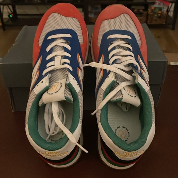 New Balance Classics Red/Blue Mens 10.5 - Picture 2 of 5